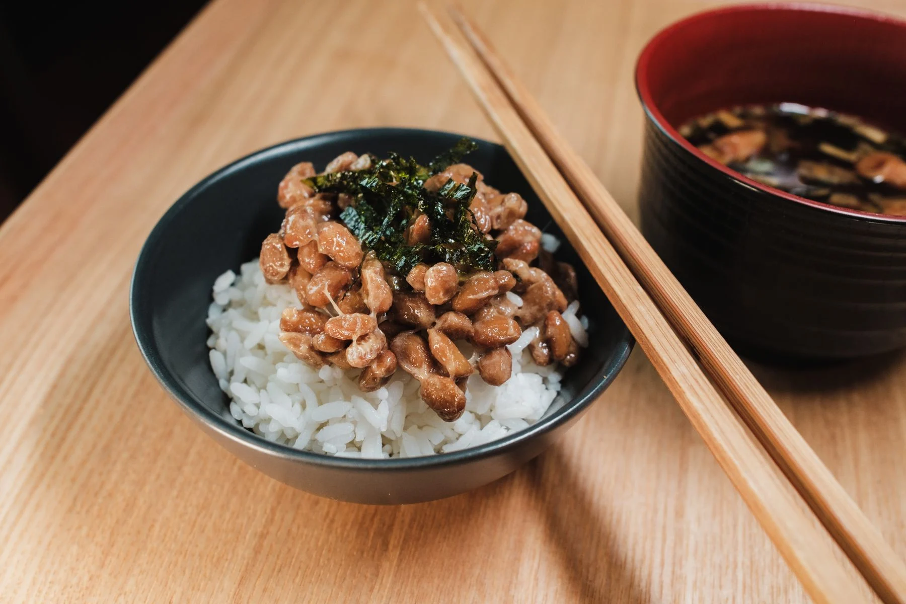 The five-minute natto bowl.